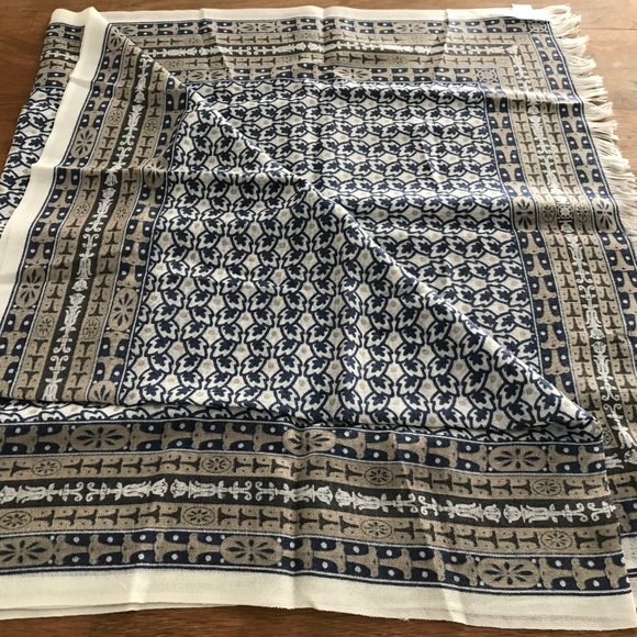 TALBOTS Multi-Color Pattern Wool & Rayon Scarf - Picture 1 of 5